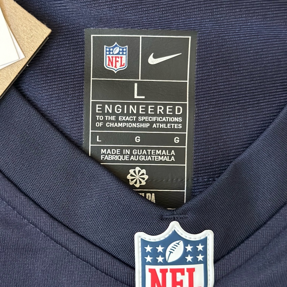 Navy and orange Nike Chicago Bears jersey - Picture 4 of 7